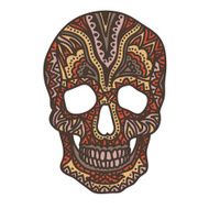 Vector illustration with Hand Drawn Skull N6
