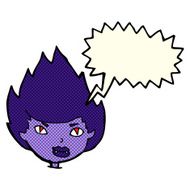 cartoon vampire head with speech bubble N24