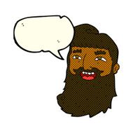 cartoon man with beard laughing speech bubble N5