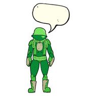 cartoon astronaut with speech bubble N70