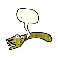 cartoon fork with speech bubble N3