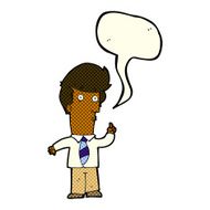 cartoon man with question speech bubble N6