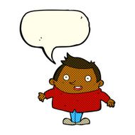 cartoon happy man with speech bubble N268