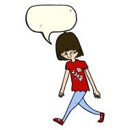 cartoon teenager with speech bubble N6