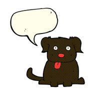 cartoon dog with speech bubble N9