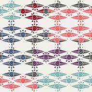 Bright colorful ethnic abstract seamless pattern N11