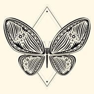butterfly zentangle 3