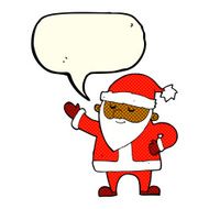 cartoon santa claus with speech bubble N118