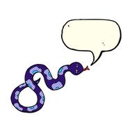 cartoon snake with speech bubble N38