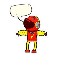 cartoon astronaut with speech bubble N72