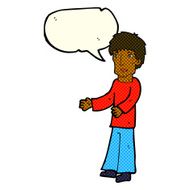 cartoon man explaining with speech bubble N12