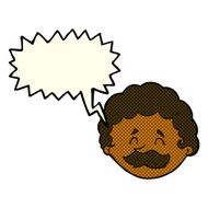 cartoon man with mustache speech bubble N52