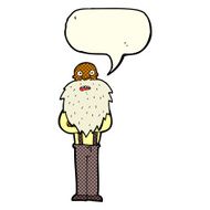 cartoon bearded old man with speech bubble N24