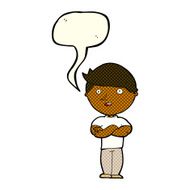 cartoon happy man with speech bubble N275