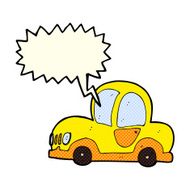 cartoon car with speech bubble N22