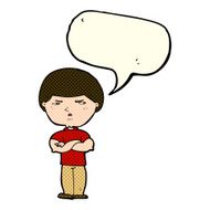 cartoon grumpy man with speech bubble N12