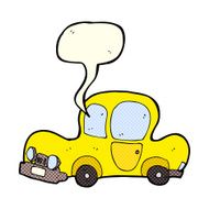cartoon car with speech bubble N23