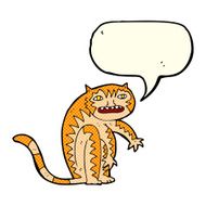 cartoon tiger with speech bubble N2