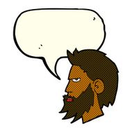 cartoon man with beard speech bubble N6