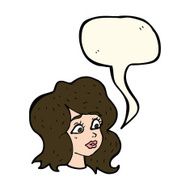 cartoon woman looking concerned with speech bubble N7