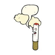 cartoon cigarette with speech bubble N7