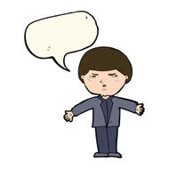 cartoon annoyed man with speech bubble N48