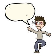cartoon terrified man with eyes popping out speech bubble N7