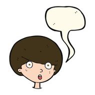 cartoon surprised boy with speech bubble N18