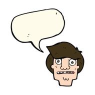 cartoon shocked face with speech bubble N11