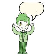 cartoon vampire boy with speech bubble N7