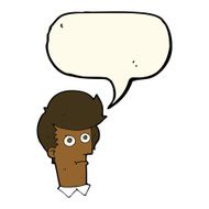 cartoon staring face with speech bubble N8