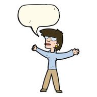cartoon woman wearing glasses with speech bubble N14