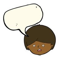 cartoon unhappy boy with speech bubble N39