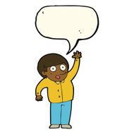 cartoon man asking question with speech bubble N32