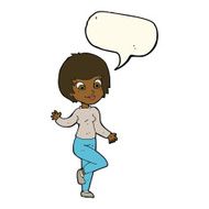 cartoon woman waving with speech bubble N237