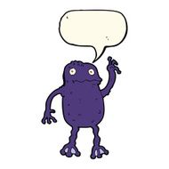 cartoon poisonous frog with speech bubble N14