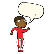 cartoon man in loud clothes with speech bubble N8