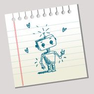 Hand drawn robot