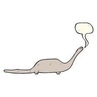 cartoon dinosaur with speech bubble N24