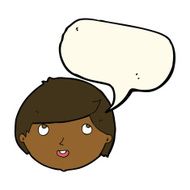 cartoon happy face with speech bubble N36