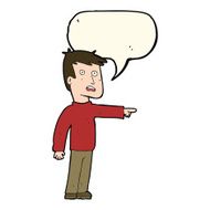 cartoon pointing man with speech bubble N52