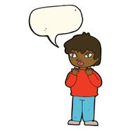 cartoon worried person with speech bubble N8