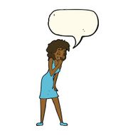 cartoon woman laughing with speech bubble N8