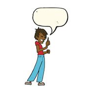 cartoon angry man arguing with speech bubble N8