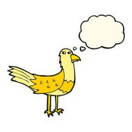 cartoon bird with speech bubble N183