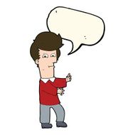 cartoon man gesturing wildly with speech bubble N7