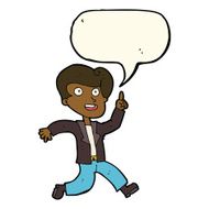 cartoon man with great idea speech bubble N24