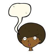 cartoon surprised boy with speech bubble N19