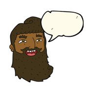 cartoon man with beard laughing speech bubble N7