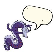 saxon dragon cartoon with speech bubble N7
